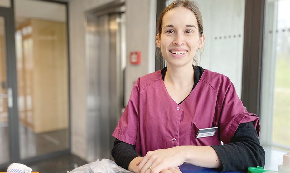 Klinik Südhang Angela Tschannen Mitarbeiterin Facility Management