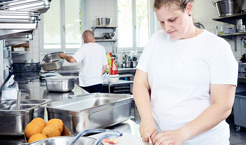 Klinik Südhang Angebot Arbeitsintegration Küche